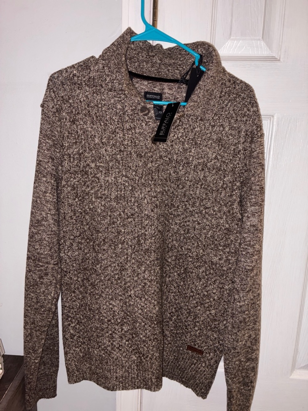 Buffalo Men’s Brown Marled Knit Sweater